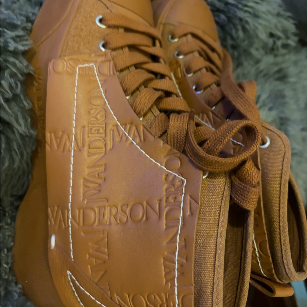 JW Anderson Tan Canvas Sneakers
